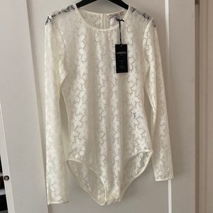Marks and Spencer cream lace bodysuit